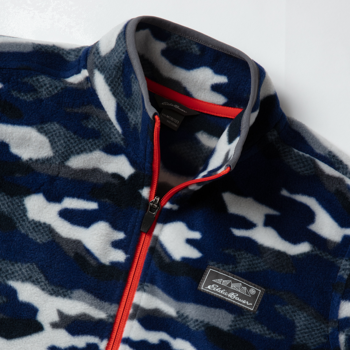 Eddie Bauer Boys Quest Fleece Full-Zip - Camo alternate view 3
