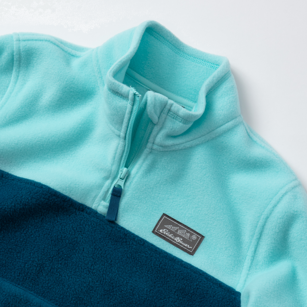 Eddie Bauer Girls Quest Fleece 1/4-Zip - Colorblock alternate view 5