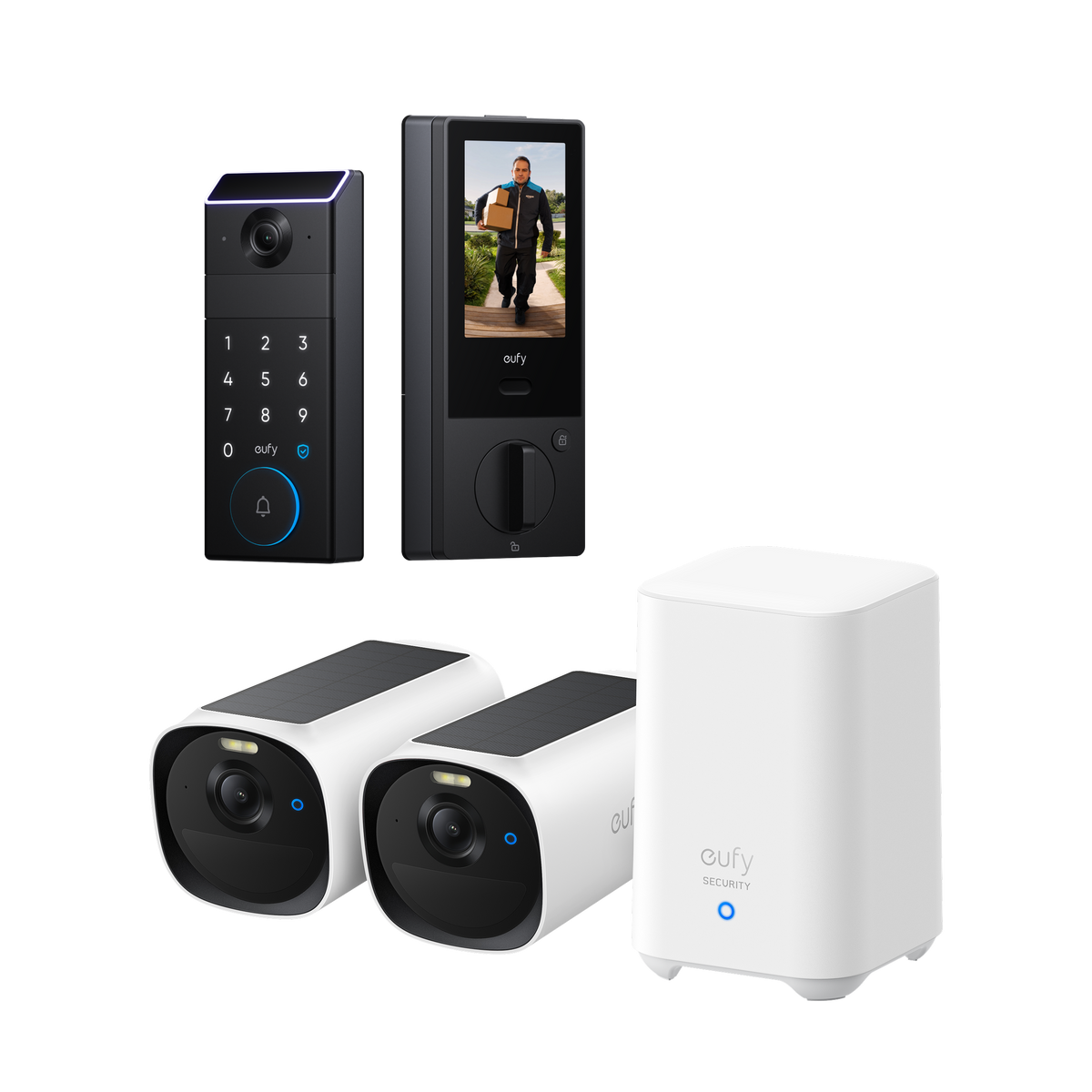 eufyCam E40 2-Cam Kit (HomeBase™ 2) + eufy FamiLock S3 Max bundle
