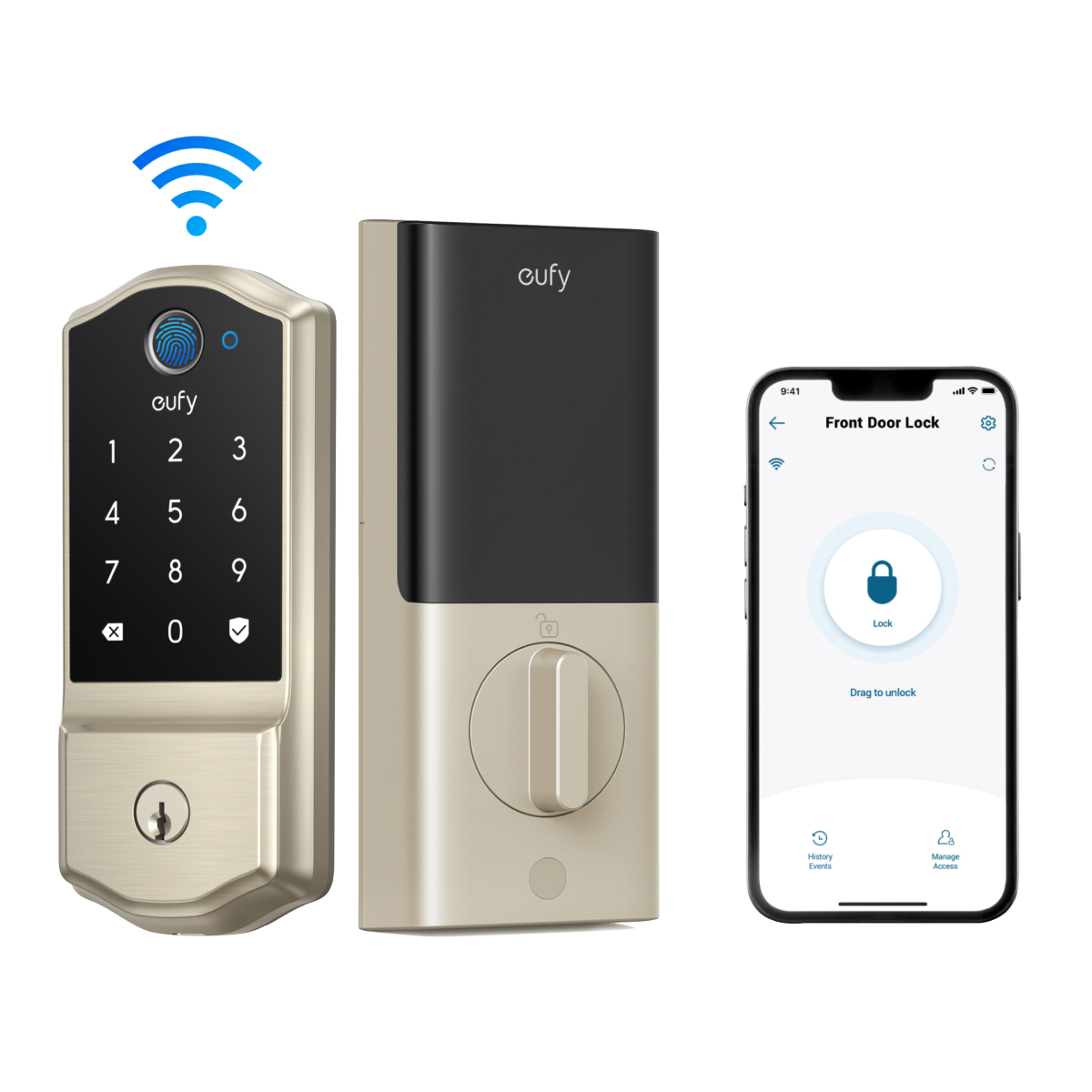 Smart Lock C220 (Nickel) Black