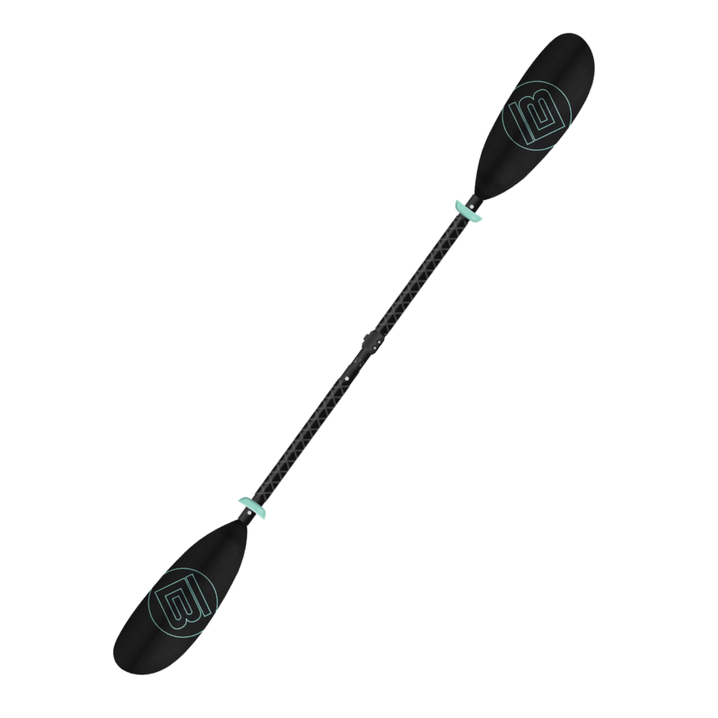 5-Piece Kids Adjustable Fiberglass Kayak Paddle Black by Bote, available through BOTE