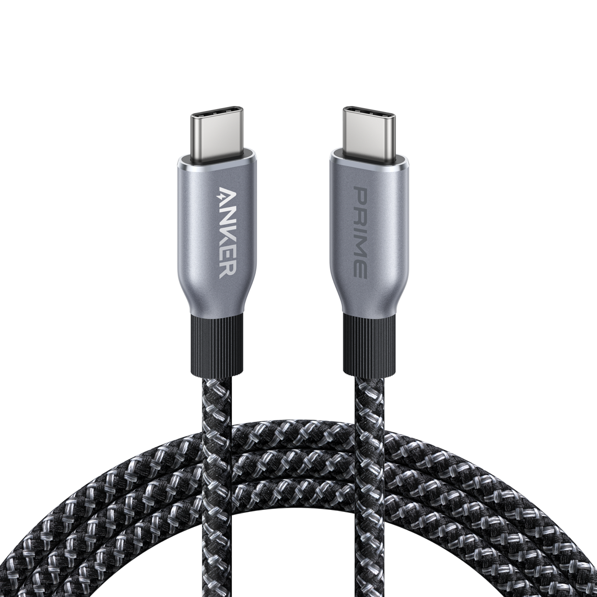 Anker Prime USB-C to USB-C Cable (240W, Upcycled-Braided) 6 ft