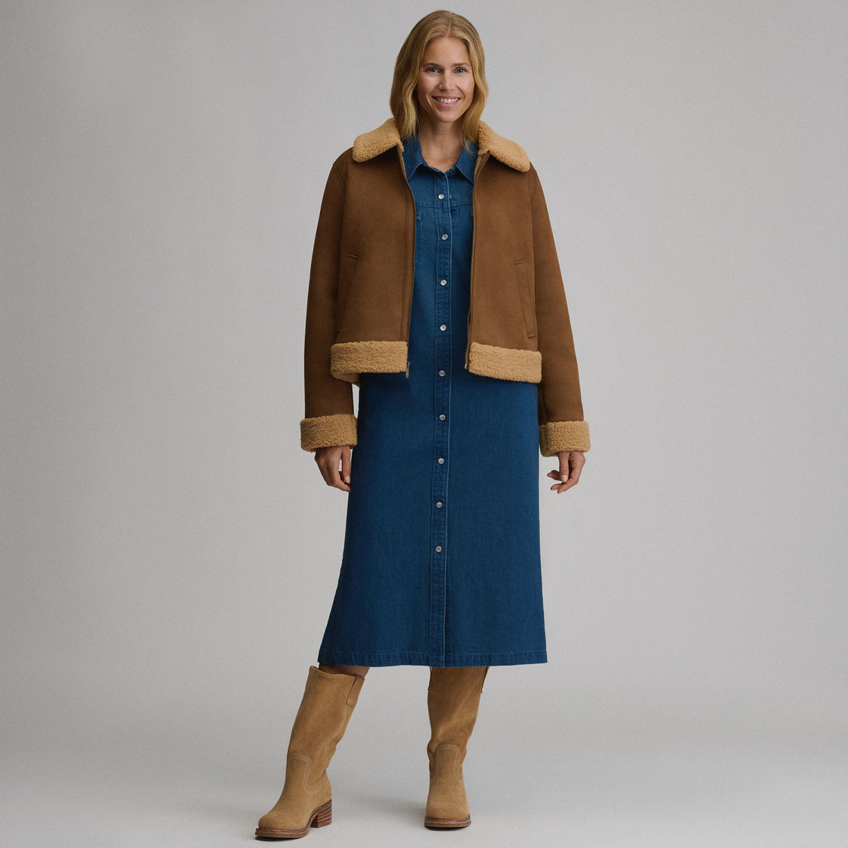 Eddie Bauer Women's Faux Shearling Jacket alternate view 3