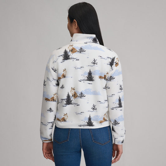 Eddie Bauer Women's Quest 2.0 Fleece Pullover - Print alternate view 1