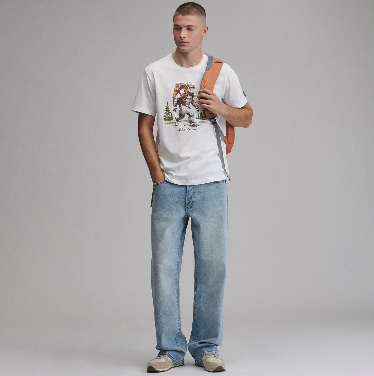 Eddie Bauer Men's EB Outdoorsy Squatch T-Shirt alternate view 3