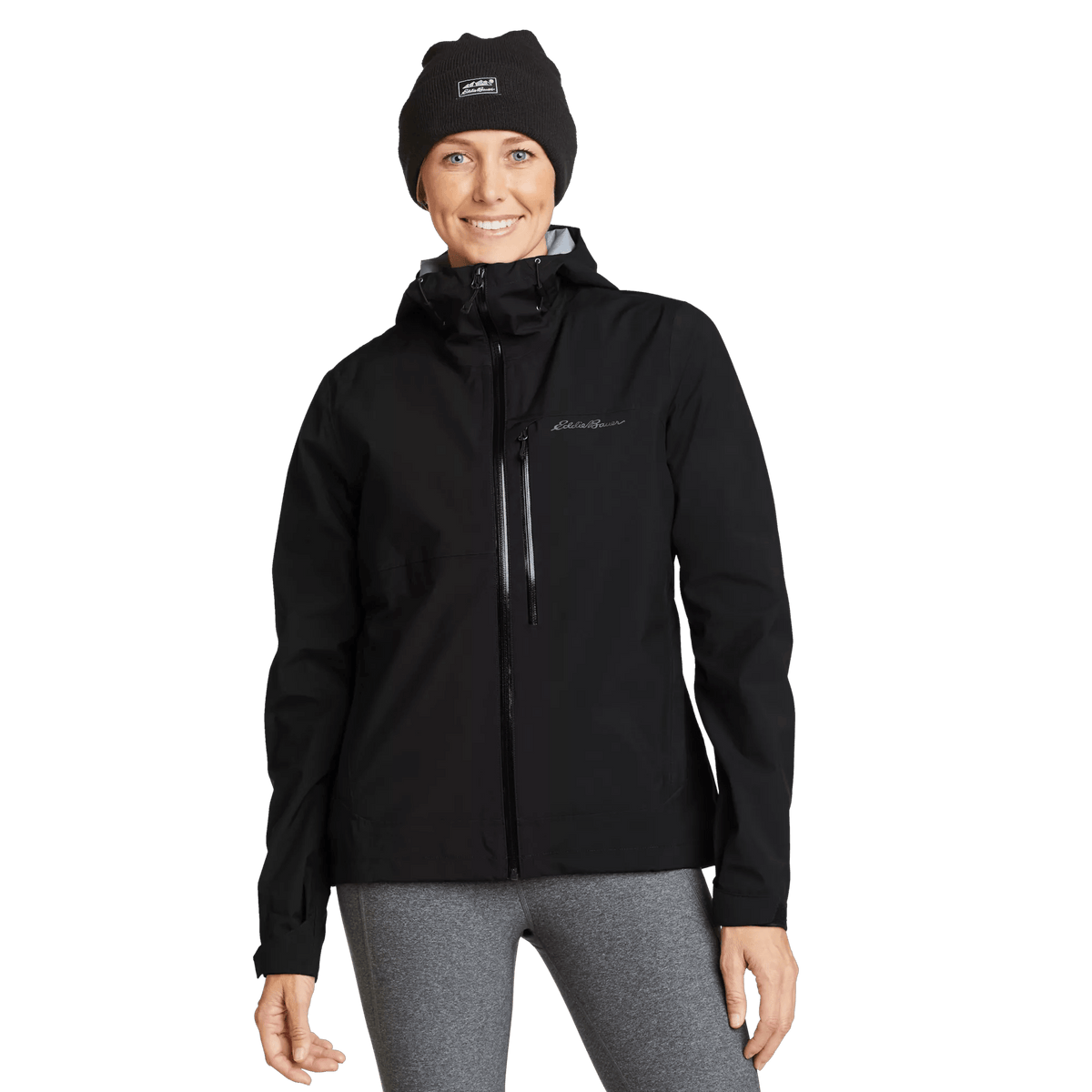 Eddie Bauer Women's Cloud Cap 3L Waterproof Stretch Hooded Rain Jacket alternate view 5