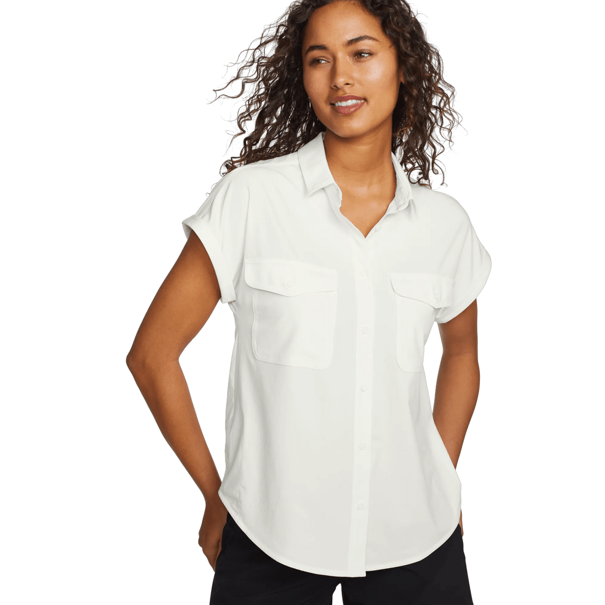 Eddie Bauer Women's Departure Short-Sleeve Button-Down Shirt alternate view 5