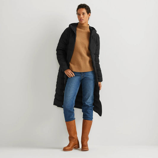 Eddie Bauer Women's EB Stretch Down Hooded Duffle Coat alternate view 1