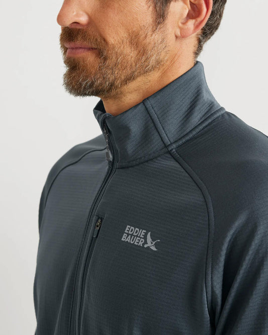 Eddie Bauer Men's High Route Grid Fleece-Lined 1/2-Zip Pullover alternate view 1