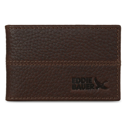 Eddie Bauer Rugged Leather Money Clip Bifold Wallet alternate view 1