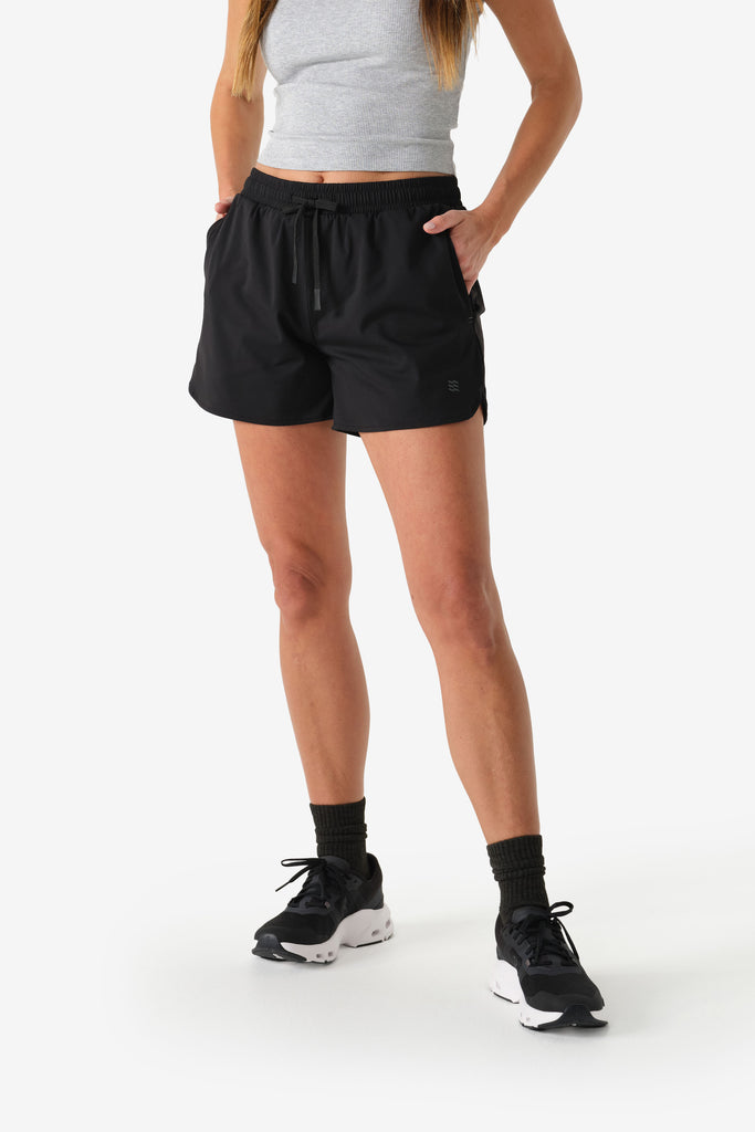 Women's Everyday Athletic Short - Black by Fieldsheer