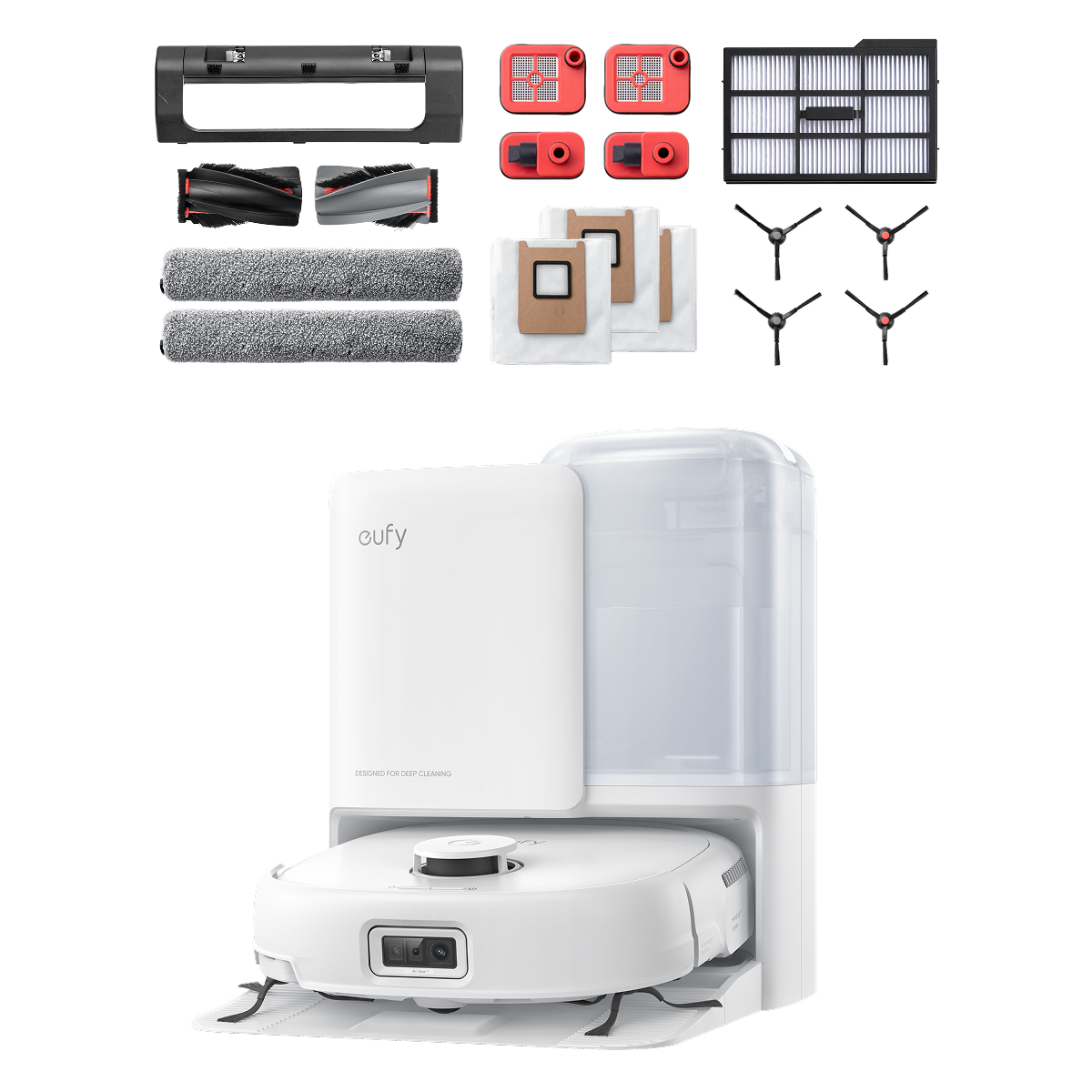 eufy Robot Vacuum Omni E25 White + Accessories Package White