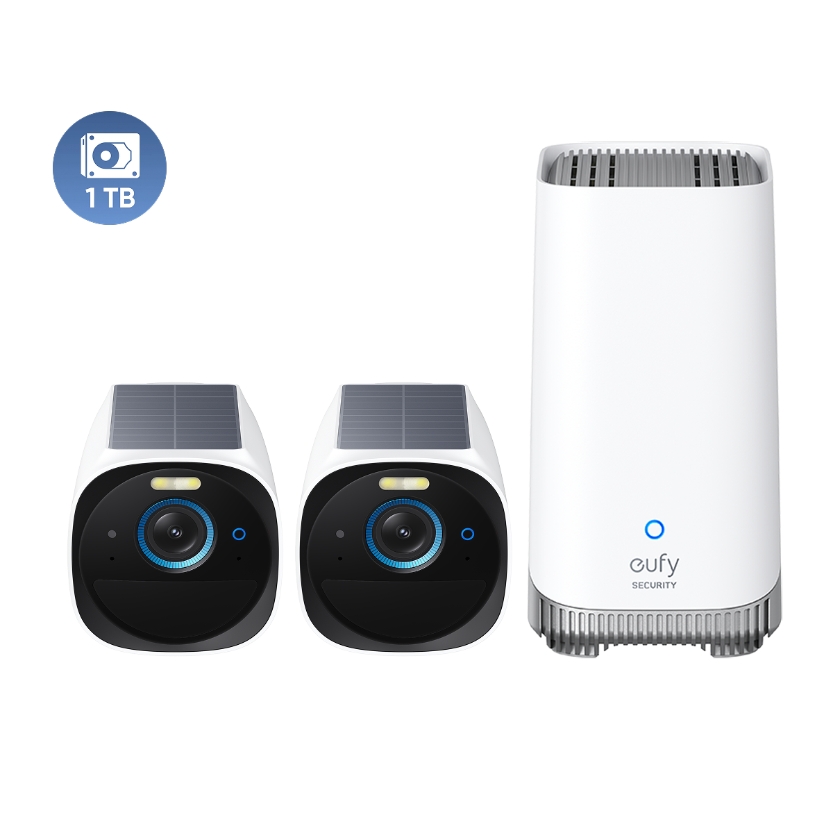 eufyCam S330 (eufyCam 3) + 1 TB Hard Drive White