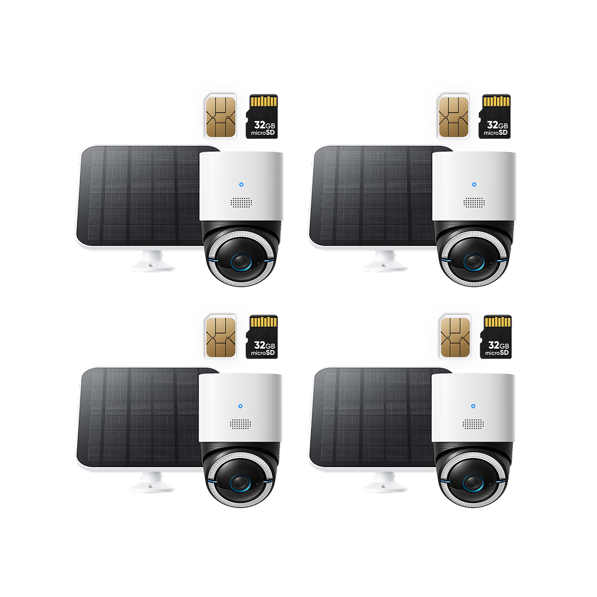 eufy 4G LTE Cam S330 (4-Cam Pack) white