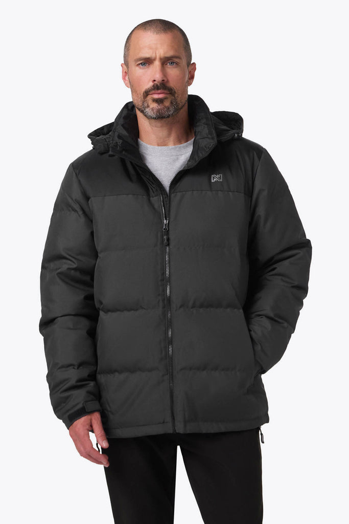 Summit Down Heated Jacket Men's - Grey/Black by Fieldsheer
