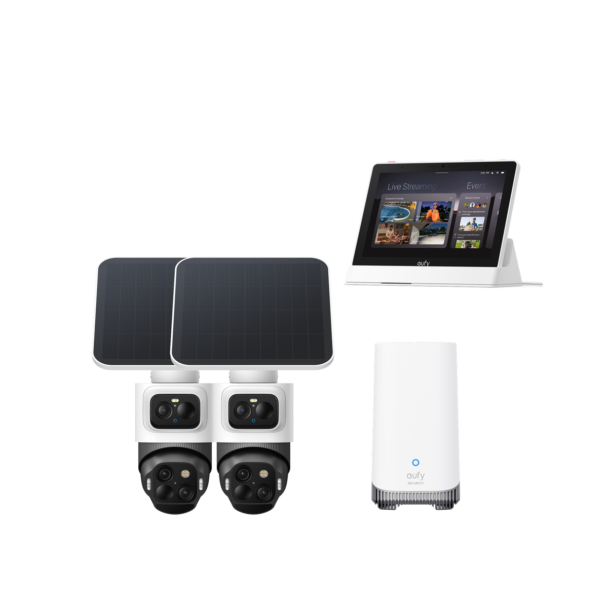 eufyCam S4 2-Cam Kit + eufy Smart Display E10 2-Cam Kit
