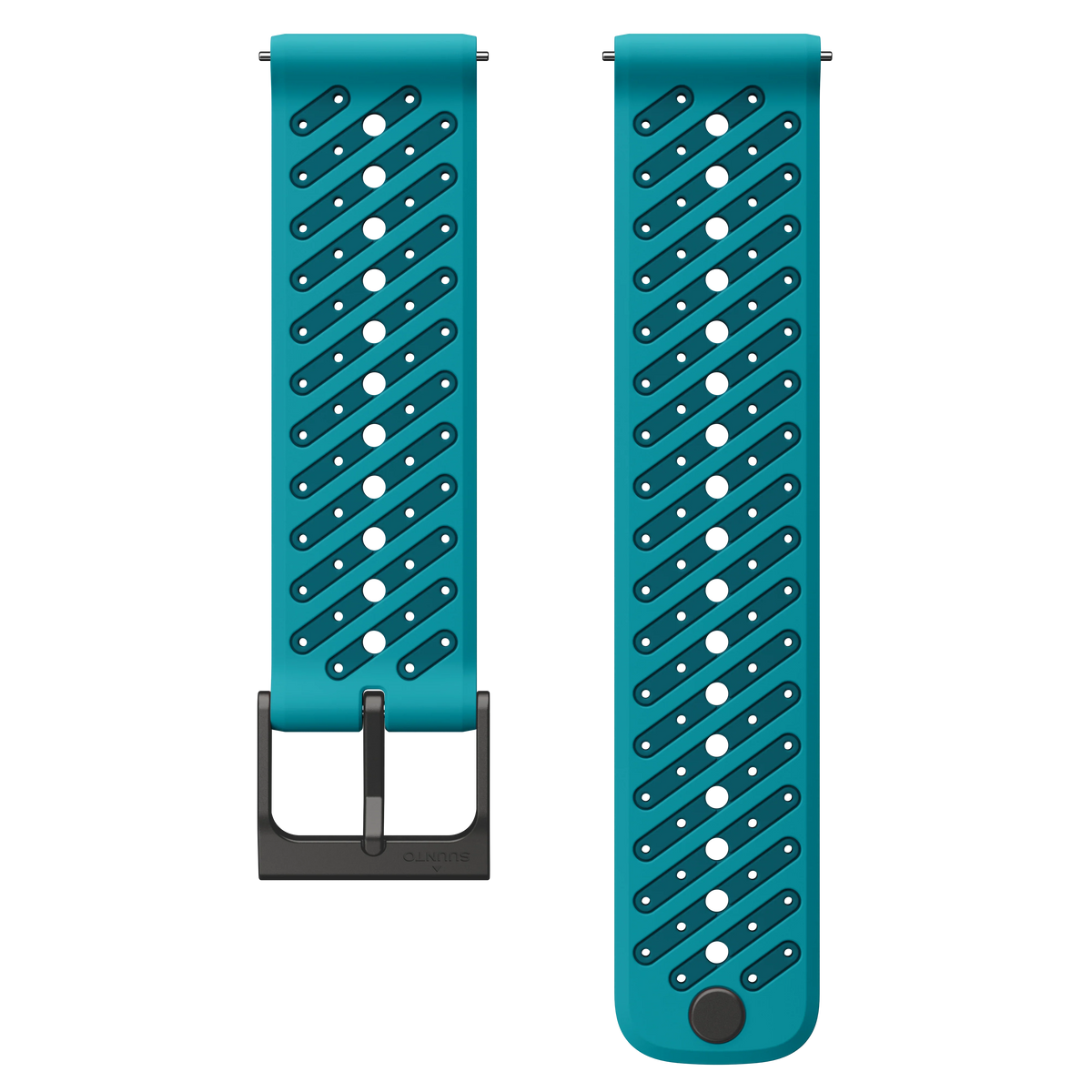 Suunto 22mm Athletic 8 Silicone Strap Wave Blue S+M