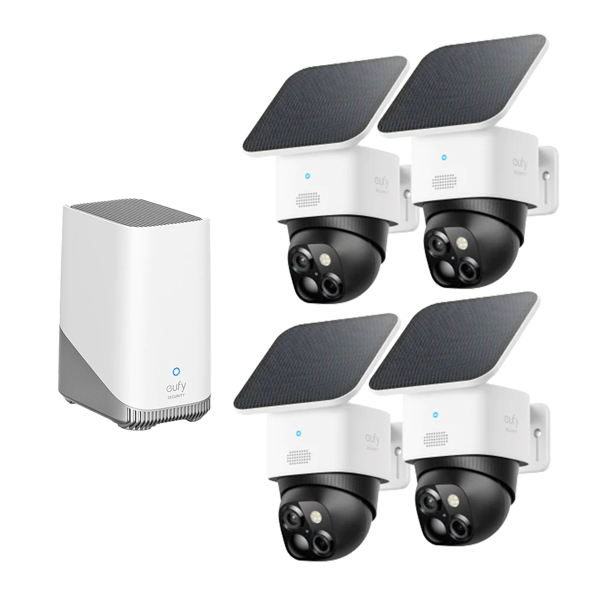eufy SoloCam S340 (4-Cam Kit) + eufy HomeBase™ S380 White