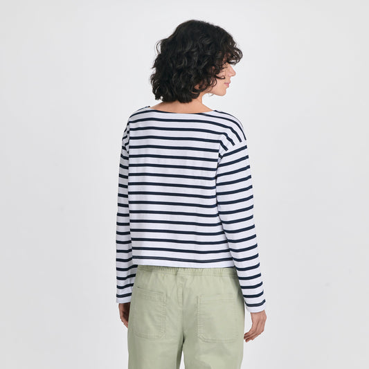 Eddie Bauer Women's Sailor Bateau Neck T-Shirt alternate view 1
