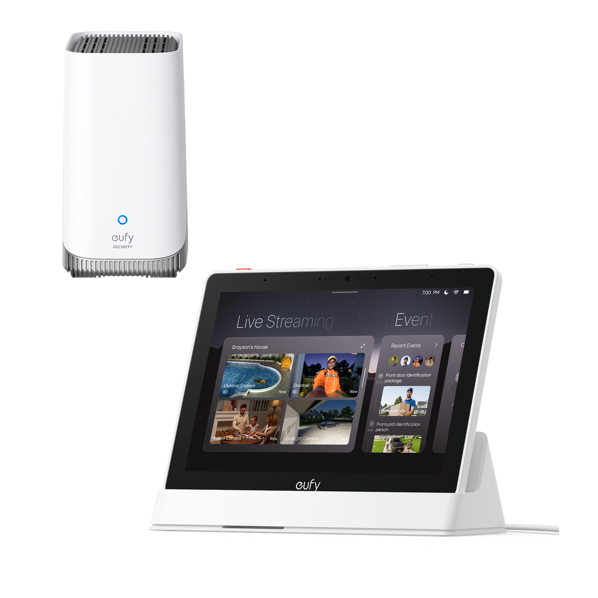 eufy Smart Display E10 + eufy HomeBase™ S380 White