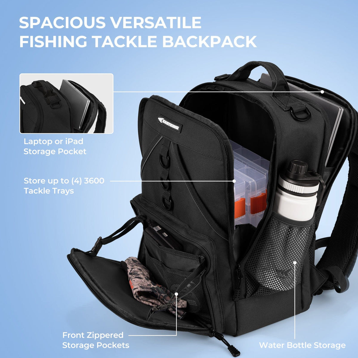 KastKing KarryAll Medium Fishing Tackle Daily Backpack product image 6