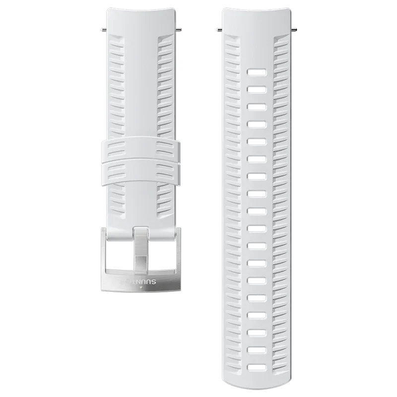 Suunto 24mm Athletic 2 Silicone Strap White Steel Size M