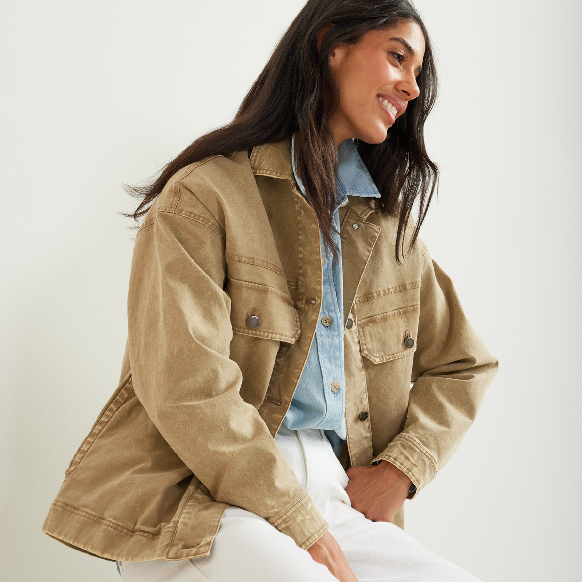 Eddie Bauer Women's Seabrook Vintage Washed Jacket alternate view 3