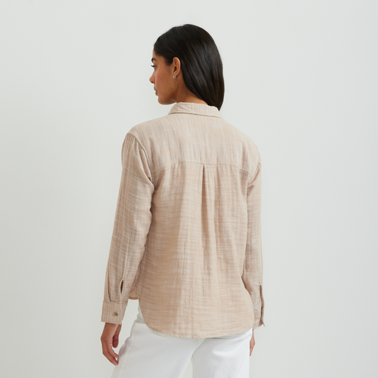 Eddie Bauer Women's Cotton Slub Long-Sleeve Shirt alternate view 1
