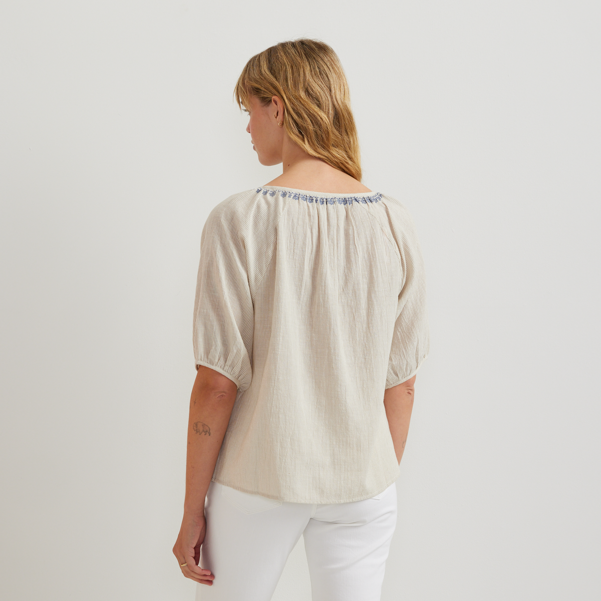 Eddie Bauer Women's Embroidered Trim Shirt alternate view 2