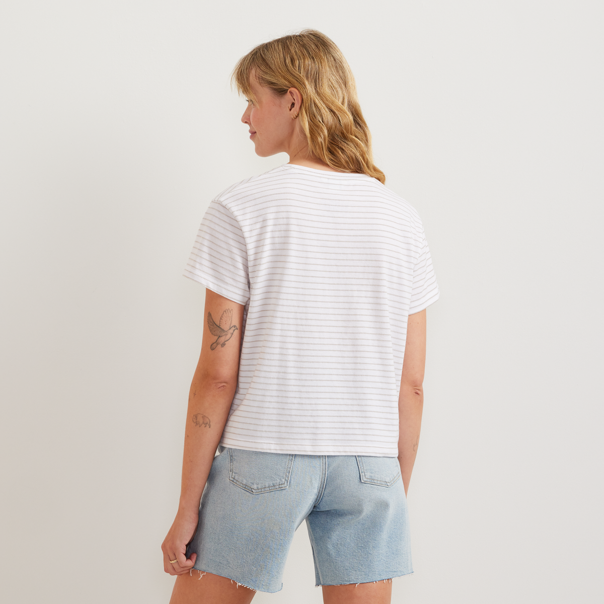 Eddie Bauer Women's Lightwave Short-Sleeve T-Shirt - Stripe alternate view 3