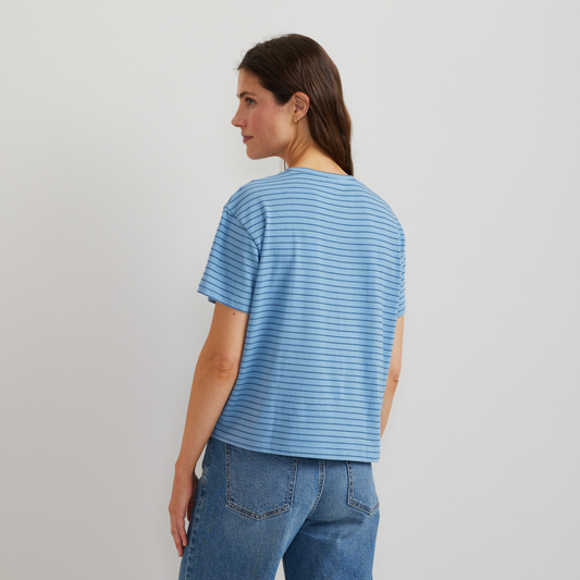 Eddie Bauer Women's Lightwave Short-Sleeve T-Shirt - Stripe alternate view 1