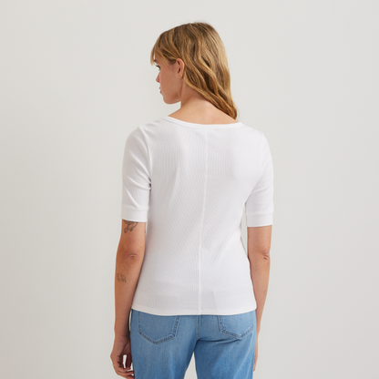 Eddie Bauer Women's Softline Short-Sleeve Ribbed Henley alternate view 5