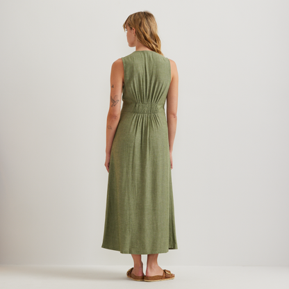 Eddie Bauer Women's Button Front Midi Dress alternate view 4