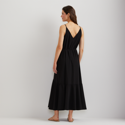 Eddie Bauer Women's Rio Textured Tiered Midi Dress alternate view 3
