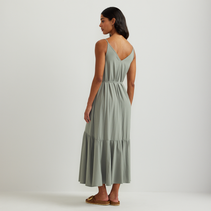Eddie Bauer Women's Rio Textured Tiered Midi Dress alternate view 1