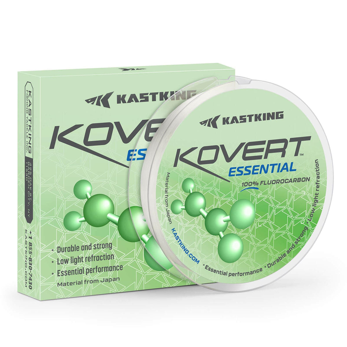 KastKing Kovert Essential 100% Fluorocarbon Fishing Line by KastKing
