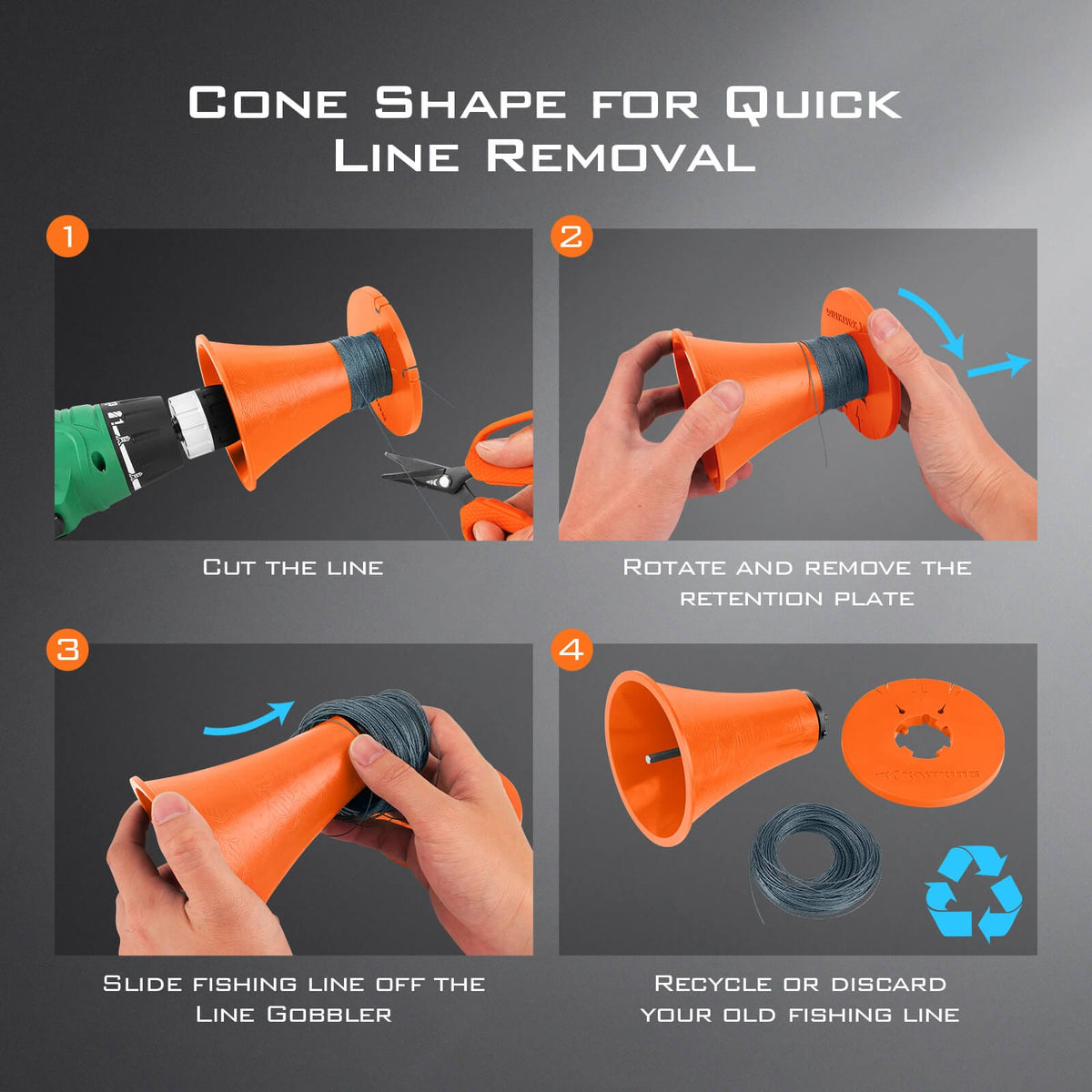 KastKing Line stripper for Cordless Drill product image 6