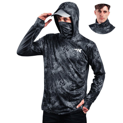 KastKing Men's Long Sleeve Fishing Shirt (With Neck Gaiter) by KastKing