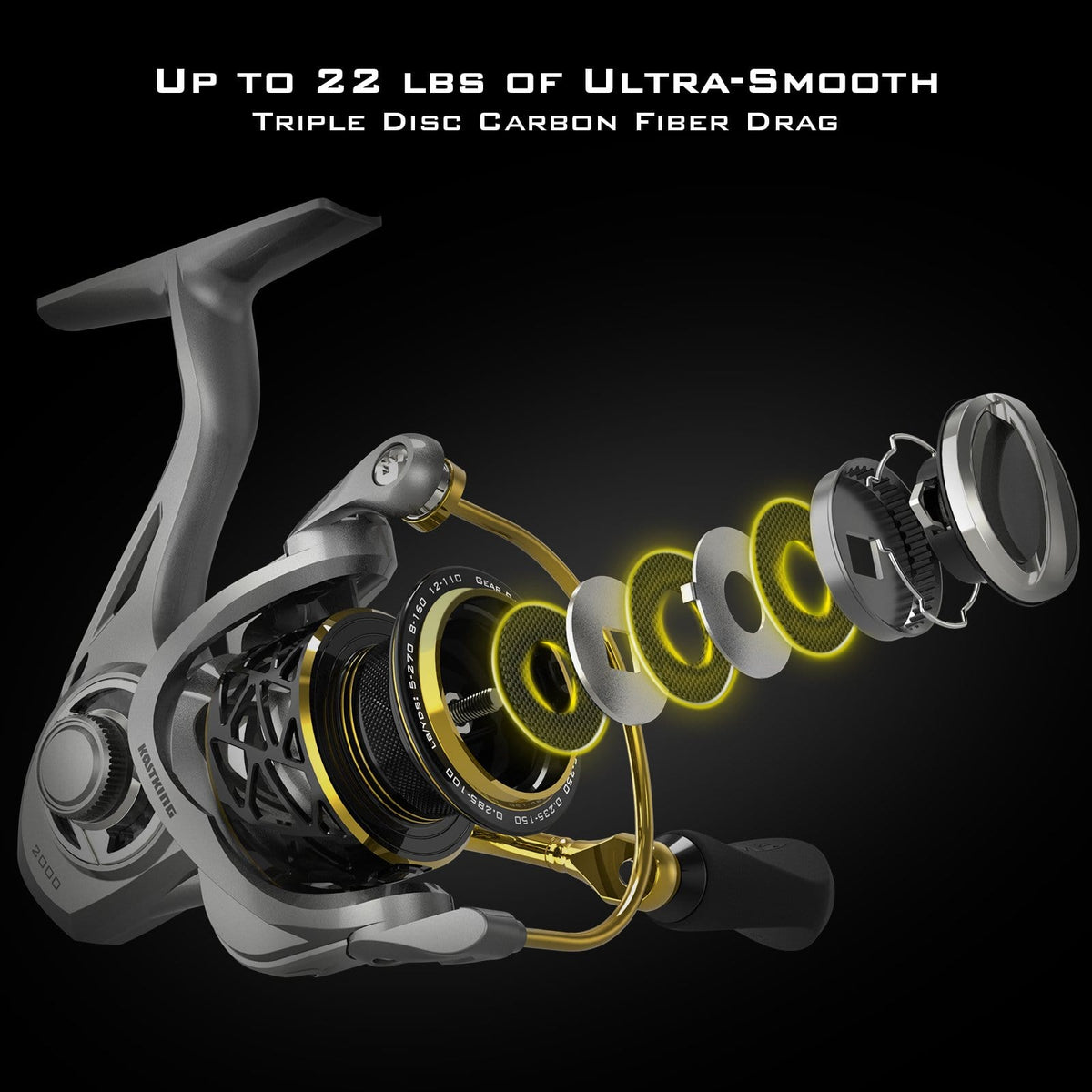 KastKing Zephyr Carbon Spinning Reel product image 3