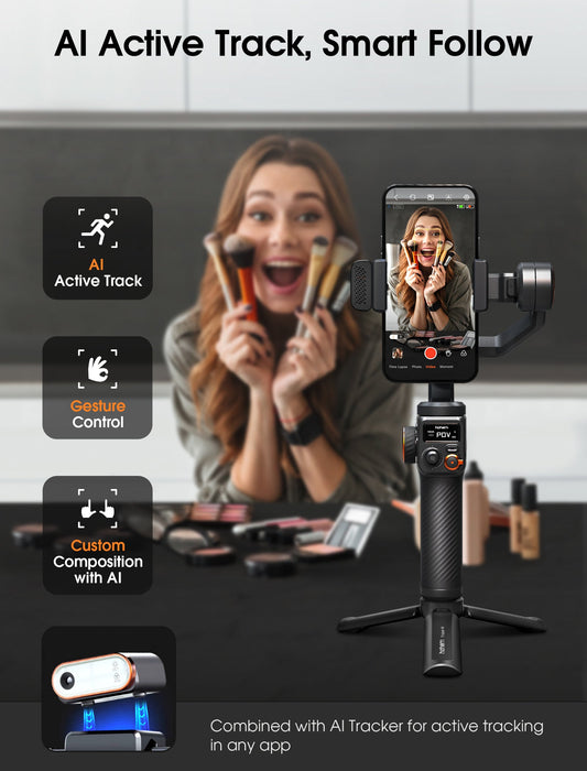 Hohem M6/M7 Phone Gimbal/MT2 Camera Gimbal AI Tracker for Live Streaming alternate view 1
