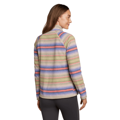 Eddie Bauer Women's Quest Fleece 1/4-Zip Pullover - Printed alternate view 1