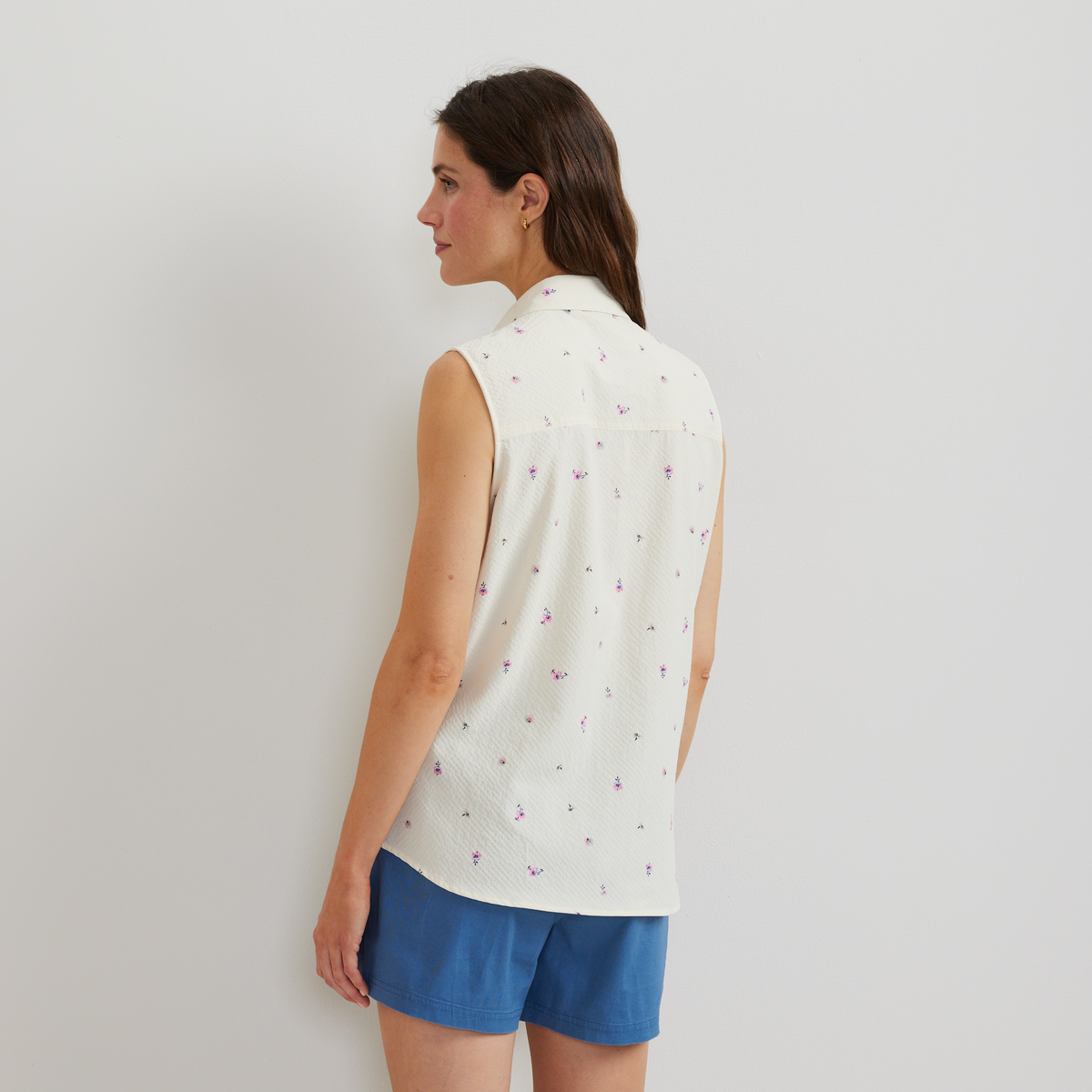 Eddie Bauer Women's Mountain 3.0 Sleeveless Shirt - Print alternate view 5