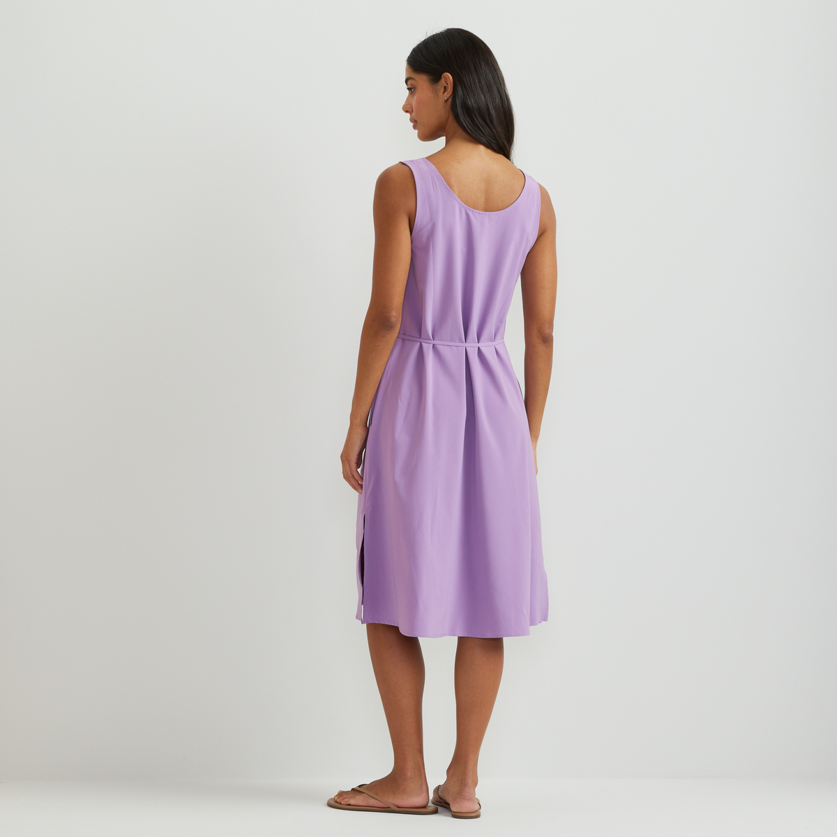 Eddie Bauer Women's Departure Tie Front Midi Dress alternate view 3
