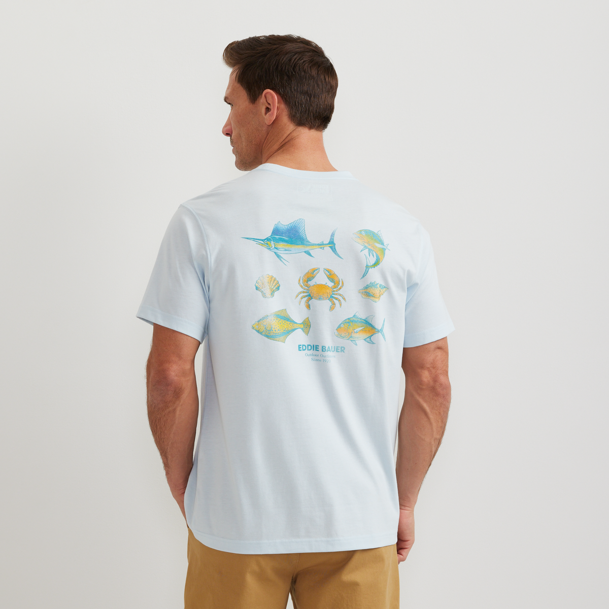 Eddie Bauer Men's EB Fish Layout T-Shirt product image
