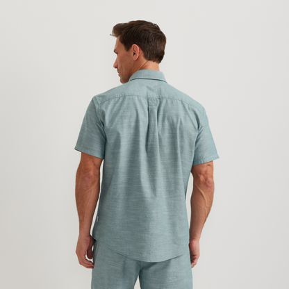 Eddie Bauer Men's Camano Short-Sleeve Shirt - Solid alternate view 5