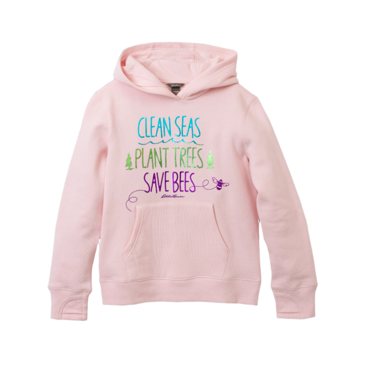 Eddie Bauer Girls Graphic Camp Fleece Hoodie alternate view 5