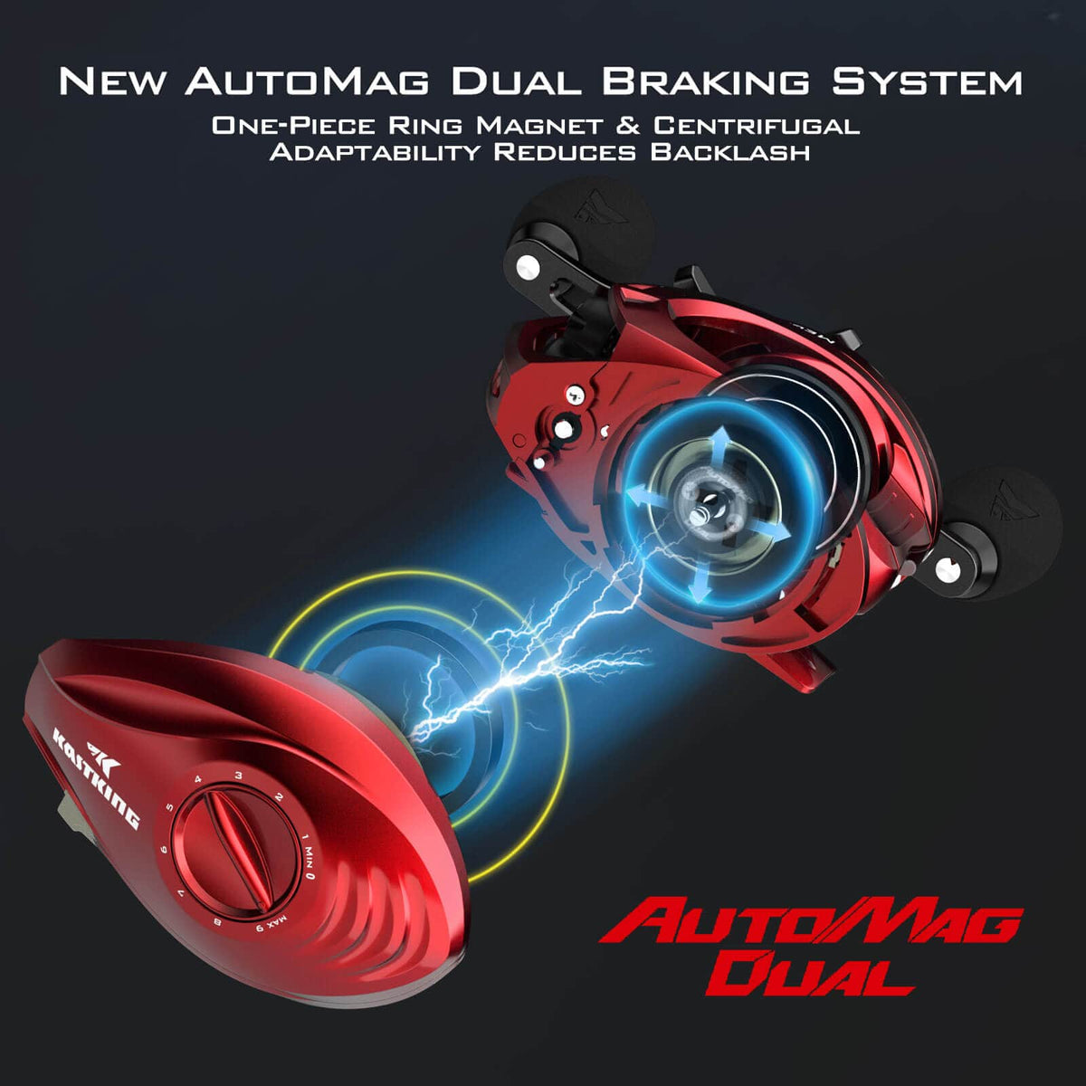 KastKing MegaJaws Baitcasting Reels with AutoMag Dual Braking System product image 6