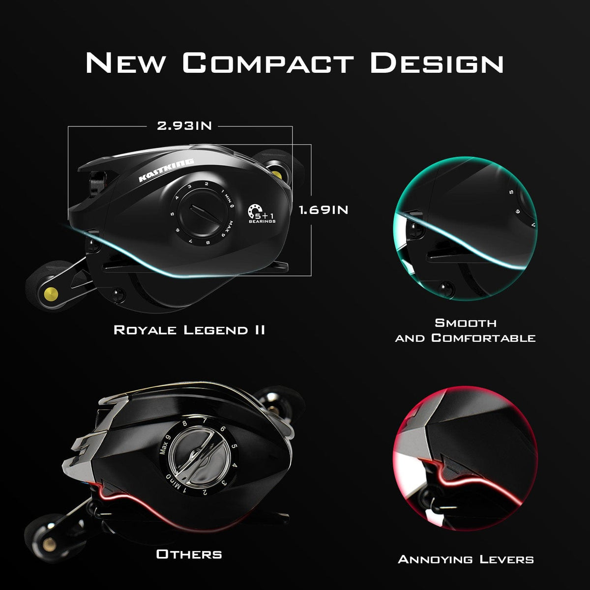 KastKing Royale Legend II Baitcasting Reel product image 6