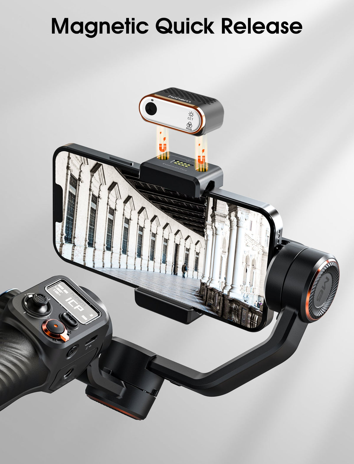 Hohem M6/M7 Phone Gimbal/MT2 Camera Gimbal AI Tracker for Live Streaming alternate view 3
