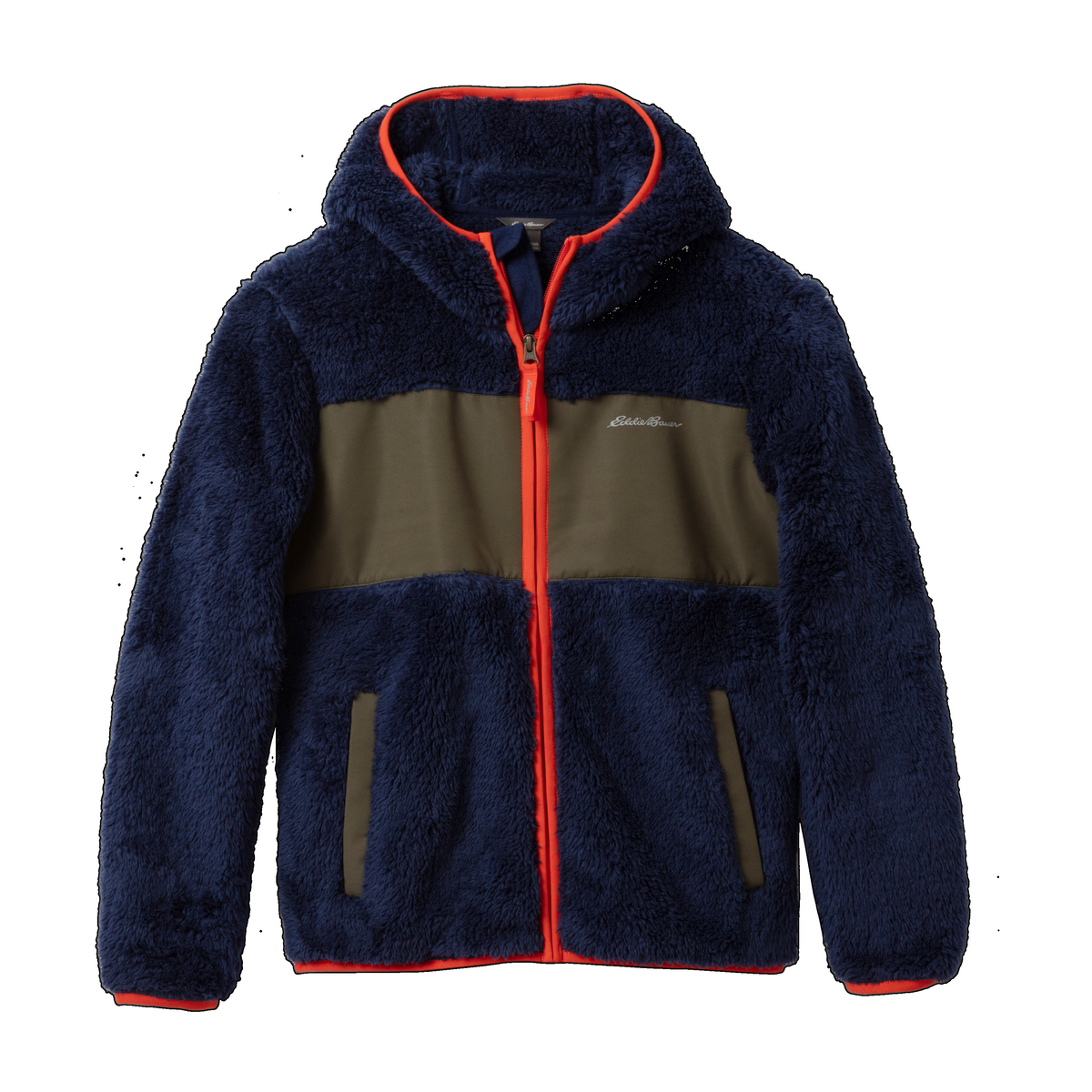 Eddie Bauer Boys Quest Fleece Plush Hooded Jacket alternate view 4
